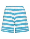 Kaos Woman Shorts & Bermuda Shorts Azure Size M Viscose, Polyester In Blue