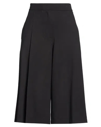Kaos Woman Shorts & Bermuda Shorts Black Size 2 Polyester, Viscose, Elastane