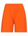 Kaos Woman Shorts & Bermuda Shorts Orange Size M Viscose, Polyester