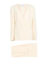Kaos Woman Suit Cream Size 10 Polyester, Elastane In Neutral