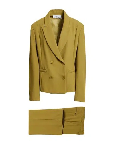 Kaos Woman Suit Khaki Size 4 Polyester, Elastane In Beige