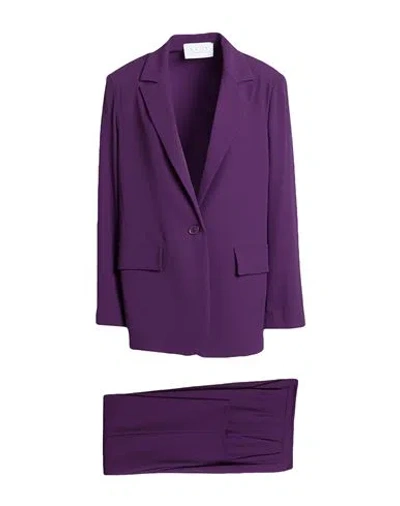 Kaos Woman Suit Purple Size 4 Polyester, Elastane
