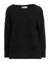 Kaos Woman Sweater Black Size M Acrylic, Polyamide, Polyester, Wool In Black