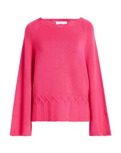 Kaos Woman Sweater Fuchsia Size M Wool In Pink
