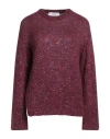 Kaos Woman Sweater Garnet Size S Polyester, Polyamide, Mohair Wool, Alpaca Wool In Red