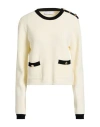 Kaos Woman Sweater Ivory Size S Viscose, Polyester In Neutral