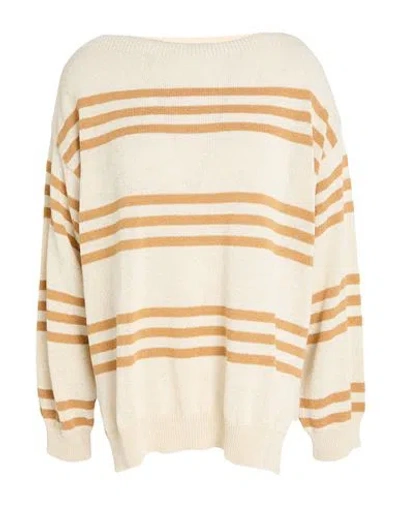 KAOS KAOS WOMAN SWEATER SAND SIZE L COTTON, POLYAMIDE, METALLIC FIBER