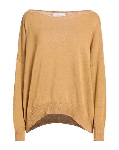 Kaos Woman Sweater Sand Size L Cotton, Polyamide, Metallic Fiber In Neutral