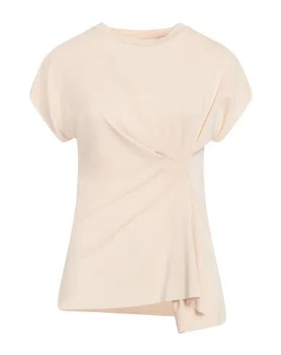 Kaos Woman T-shirt Beige Size 14 Acetate, Polyamide, Elastane