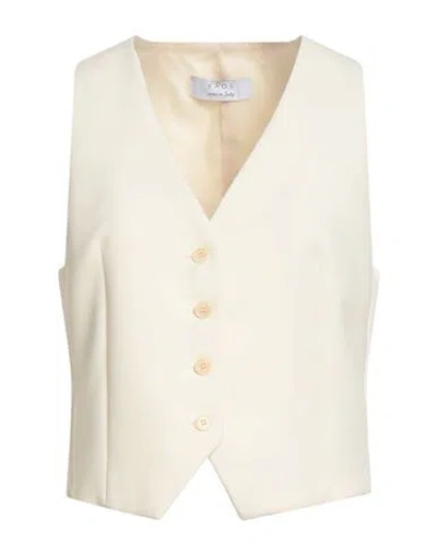 Kaos Woman Tailored Vest Off White Size 8 Polyester, Elastane
