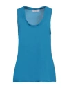 Kaos Woman Top Azure Size 12 Rayon In Blue
