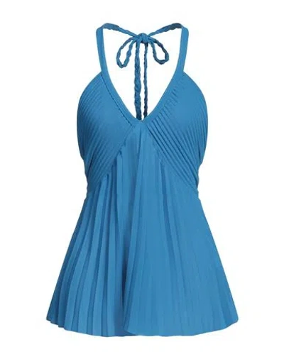 Kaos Woman Top Azure Size 4 Polyester In Blue