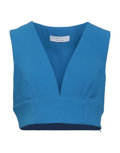 Kaos Tops In Blue