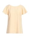 Kaos Woman Top Beige Size 10 Polyester, Elastane