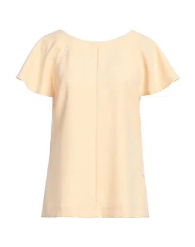 Kaos Woman Top Beige Size 10 Polyester, Elastane