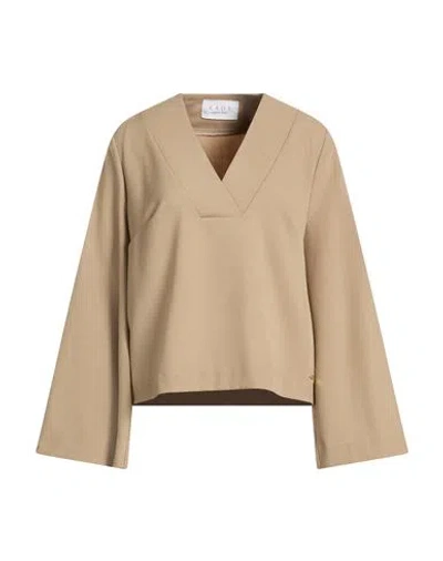 Kaos Woman Top Beige Size 4 Polyester