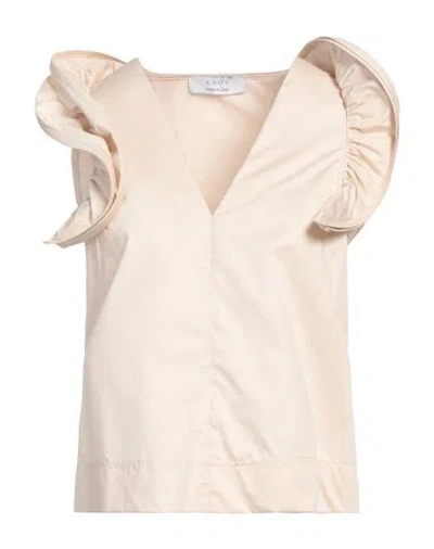 Kaos Woman Top Beige Size 4 Cotton