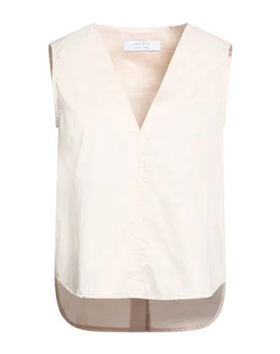 Kaos Woman Top Beige Size 8 Cotton In Neutral