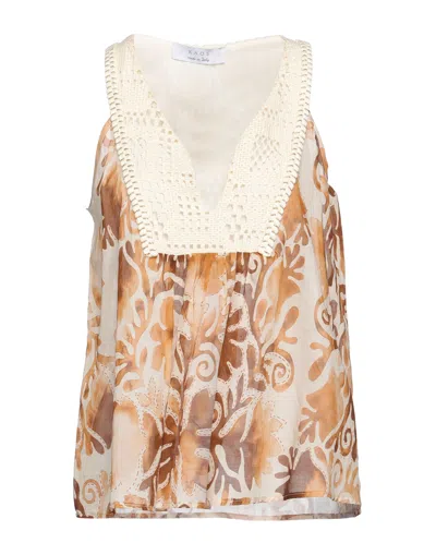 Kaos Tops In Beige