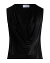Kaos Woman Top Black Size 10 Viscose, Polyamide, Elastane In Black