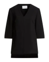 Kaos Woman Top Black Size 12 Polyester, Elastane