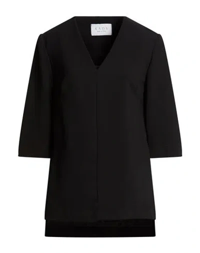 Kaos Woman Top Black Size 12 Polyester, Elastane