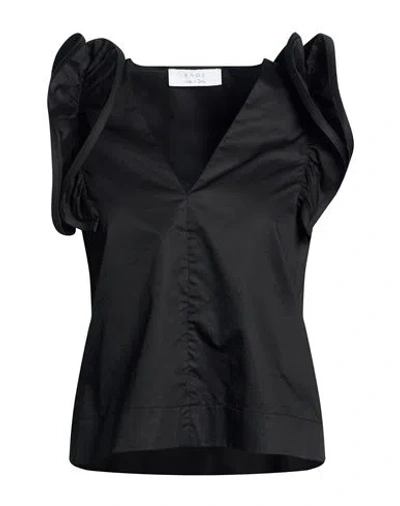 Kaos Woman Top Black Size 4 Cotton