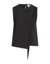 Kaos Woman Top Black Size 6 Polyester, Elastane In Black