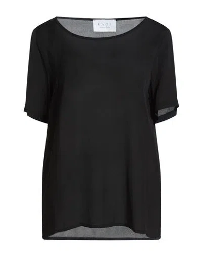 Kaos Woman Top Black Size 8 Viscose