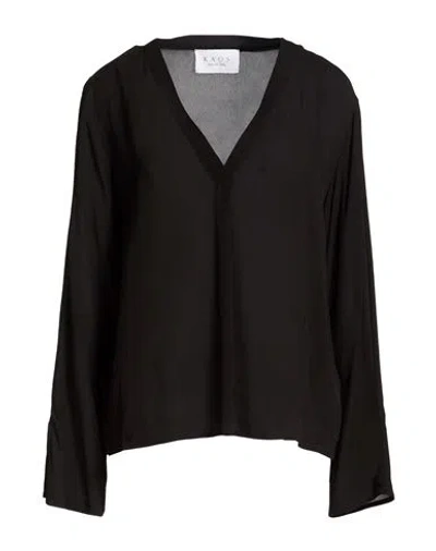Kaos Woman Top Black Size 8 Viscose
