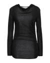 Kaos Woman Top Black Size Xs Viscose, Polyester, Nylon, Elastane In Black