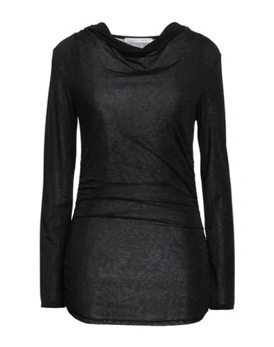 Kaos Woman Top Black Size Xs Viscose, Polyester, Nylon, Elastane