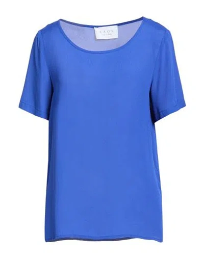 Kaos Woman Top Blue Size 8 Viscose