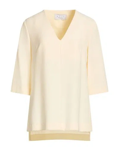 Kaos Woman Top Cream Size 12 Polyester, Elastane In Yellow