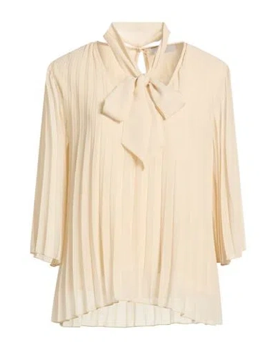 Kaos Woman Top Cream Size 6 Polyester In Brown