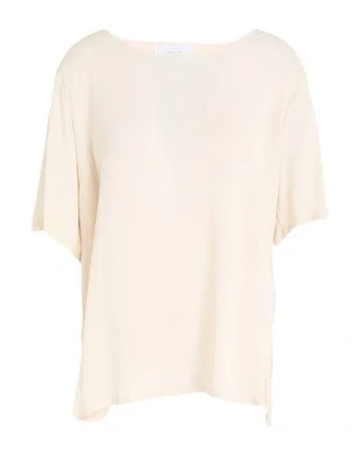 Kaos Woman Top Cream Size 6 Viscose In White