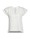 Kaos Blouses In White