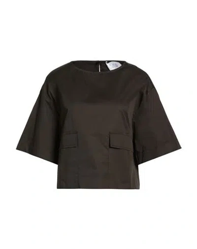 Kaos Woman Top Dark Brown Size 10 Cotton
