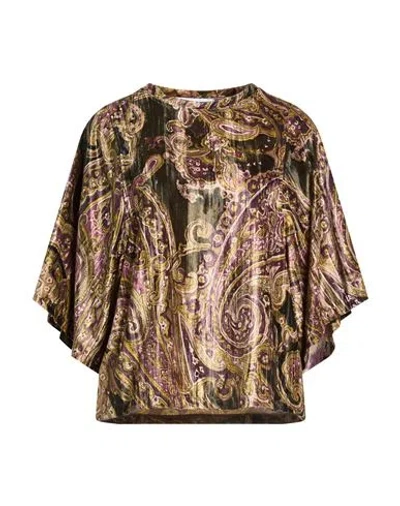 Kaos Woman Top Dark Green Size 2 Polyester
