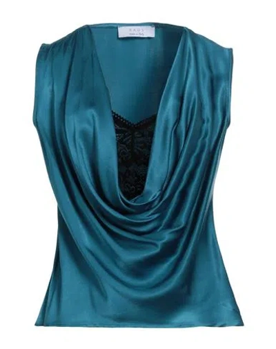 Kaos Woman Top Deep Teal Size 6 Viscose, Polyamide, Elastane In Green
