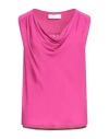 Kaos Woman Top Fuchsia Size 4 Rayon In Pink