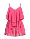 Kaos Woman Top Fuchsia Size 6 Polyester In Pink