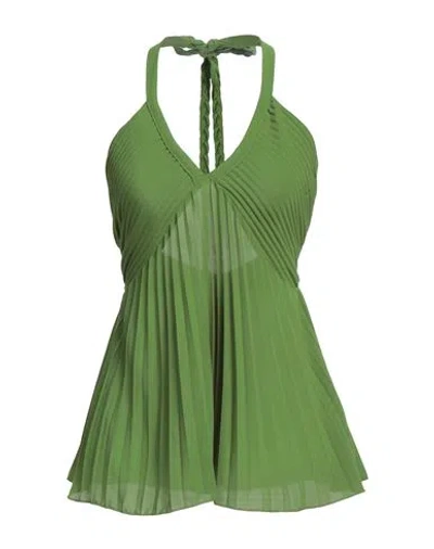 Kaos Woman Top Green Size 4 Polyester