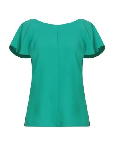 Kaos Woman Top Green Size 8 Polyester, Elastane
