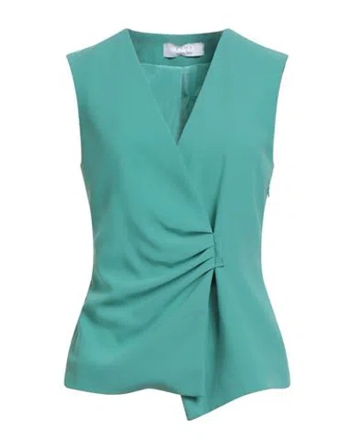 Kaos Woman Top Green Size 8 Polyester, Elastane