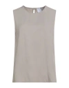 Kaos Woman Top Grey Size 10 Viscose In Gray