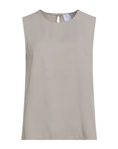 Kaos Woman Top Grey Size 10 Viscose In Gray
