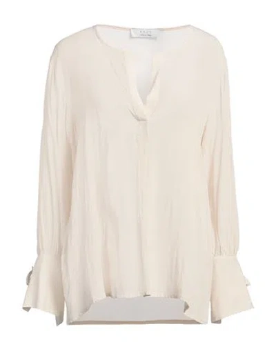 Kaos Woman Top Ivory Size 10 Viscose In White