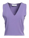 Kaos Woman Top Mauve Size 10 Acetate, Nylon, Elastane In Purple