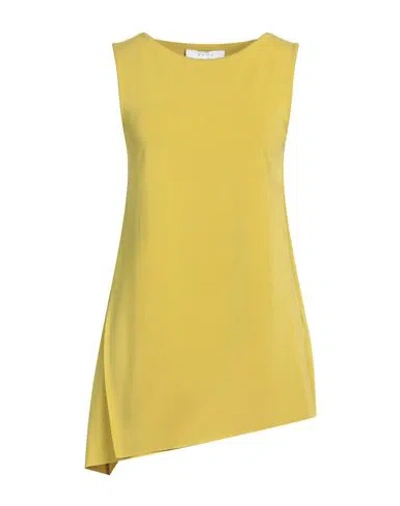 Kaos Woman Top Lime Green Size 6 Acetate, Nylon, Elastane